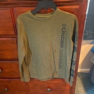 Under Armour Kids Long Sleeve Tee - Olive Green